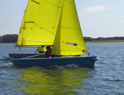 Sailing across beautiful Chichester Harbour