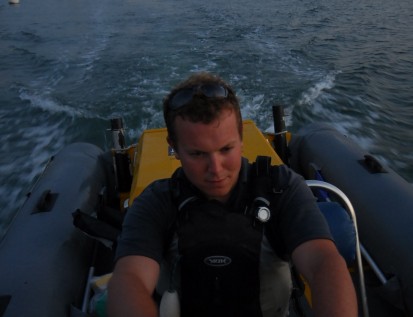 Instructor using Rigid Inflatable Boat